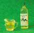 Dollhouse Miniature Olive Oil  Filled Measuring Cup